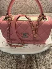 Chanel — Chanel Preowned Quilted CC Flap Dual Handle — Handbag — resale