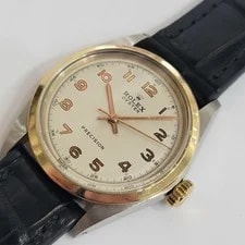 Rolex Ref 6426 Oyster Precision 14k Gold SS 34mm 1960s Manual Wind RA745B 3