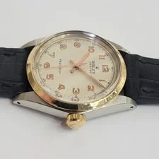 Rolex Ref 6426 Oyster Precision 14k Gold SS 34mm 1960s Manual Wind RA745B 4