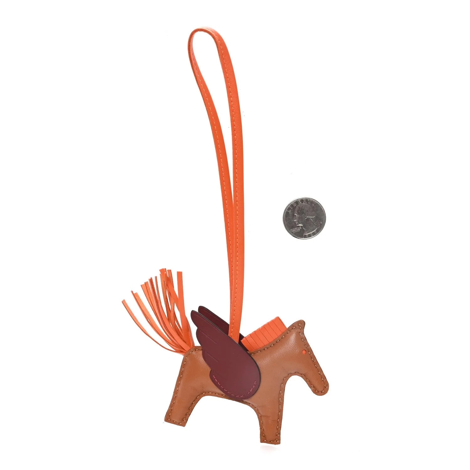 Milo Grigri Rodeo Pegase Horse Bag Charm Feu H 2