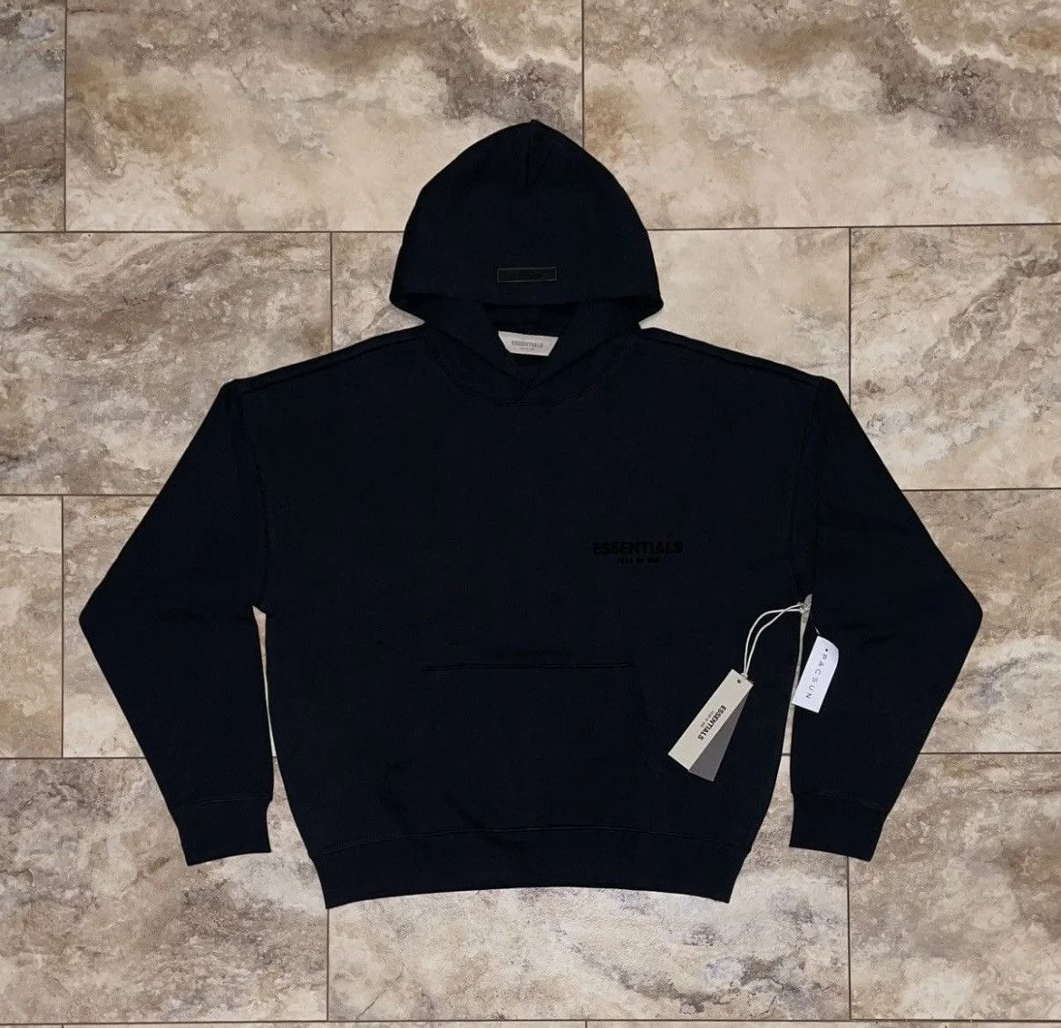 Fear of God Essentials — Fear of God Essentials Pullover Hoodie Stretch Limo/ S — streetwear — resale