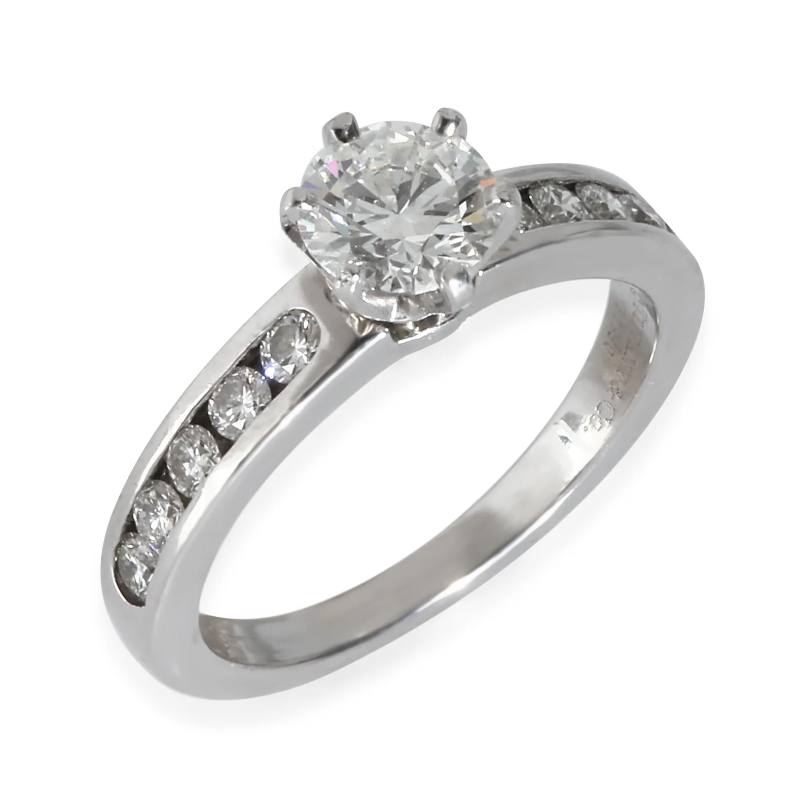 Tiffany & Co. 0.7 Ct Round Brilliant Engagement Ring 950 3