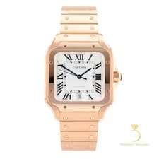Cartier Santos White Roman Stainless Steel 39.8mm Automatic 4072 WSSA0018 2