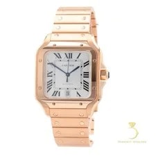 Cartier Santos White Roman Stainless Steel 39.8mm Automatic 4072 WSSA0018 3