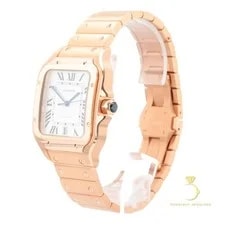 Cartier Santos White Roman Stainless Steel 39.8mm Automatic 4072 WSSA0018 4