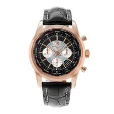 Breitling Transocean Chronograph Unitime RB0510 Black 18k Rose Gold 2