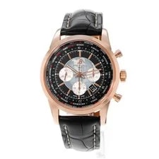 Breitling Transocean Chronograph Unitime RB0510 Black 18k Rose Gold 3