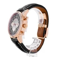 Breitling Transocean Chronograph Unitime RB0510 Black 18k Rose Gold 4