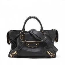 Balenciaga — Balenciaga Metallic Edge City 2 Way 505984 — Handbag — resale