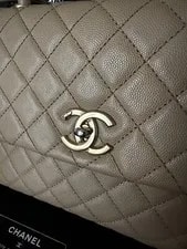 Chanel 17S Coco Handle Flapbag With Top Handle and Tone Metal 3