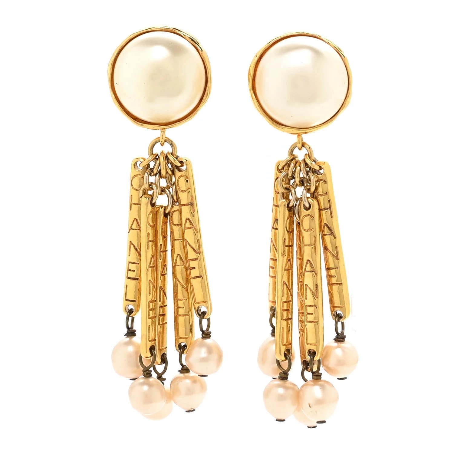 Chanel — Baroque Dangle 3.5" Clip — Jewelry — resale