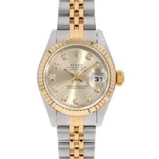 Rolex — Rolex Datejust 10P Diamond 69173G Silver S Number Second Hand — Watch — resale