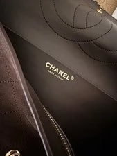 Chanel Dark Flap Turn Lock Chain 2