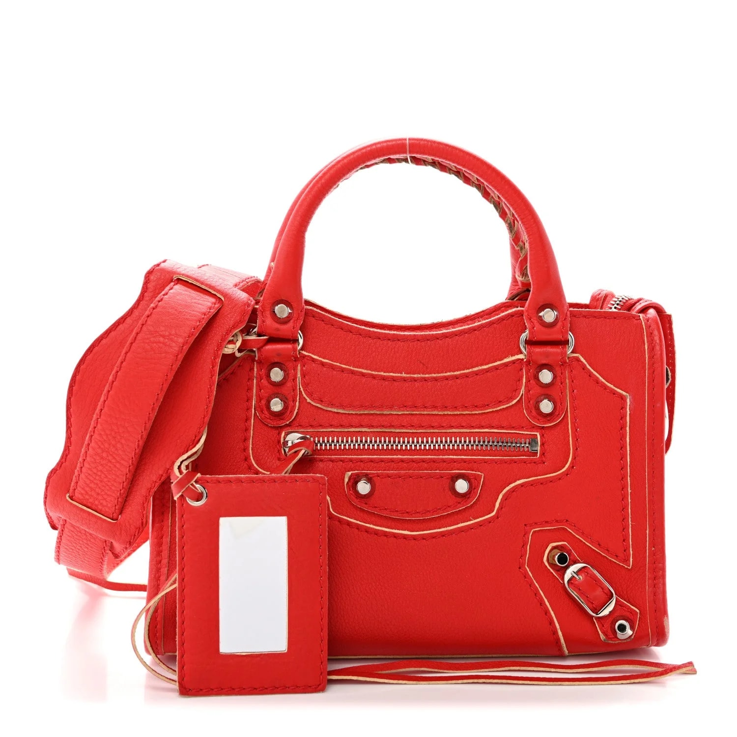 Supple Grained Classic Highlight Mini City Fraise 3