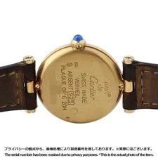 Cartier Must W1002353 SV925 / Leather 24mm Ivory Dial Quartz #TZW1175 3