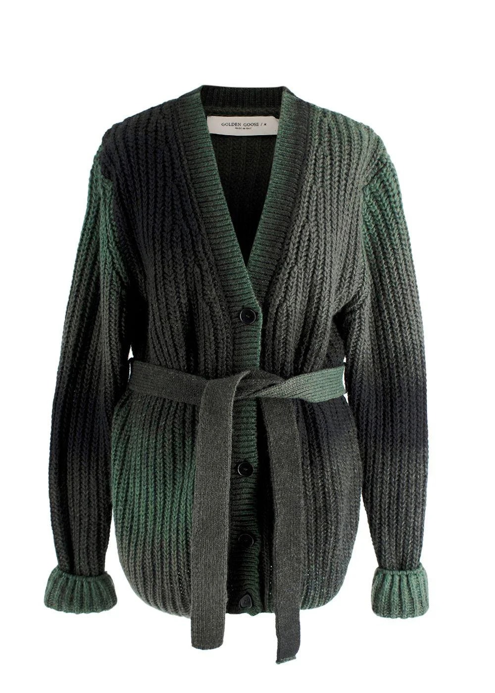 Golden Goose — Golden Goose and Blend Belted Cardigan — Clothing — resale