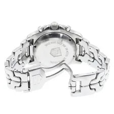 TAG Heuer Link CT2111 41mm SS Black Dial Automatic Chronograph Date #C596 2