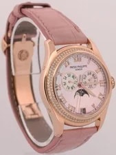 2010 Papers Patek Philippe Annual Calendar Diamond MOP 18K Gold 37mm 4936R BOX 4