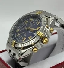 Breitling Chronomat B13050.1 Automatic Chronograph Blue Dial Two-Tone Gold Steel 4