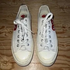 Comme DES Garcons Play X Converse Chuck 70 LOW Milk 150207C Shoes CDG 3