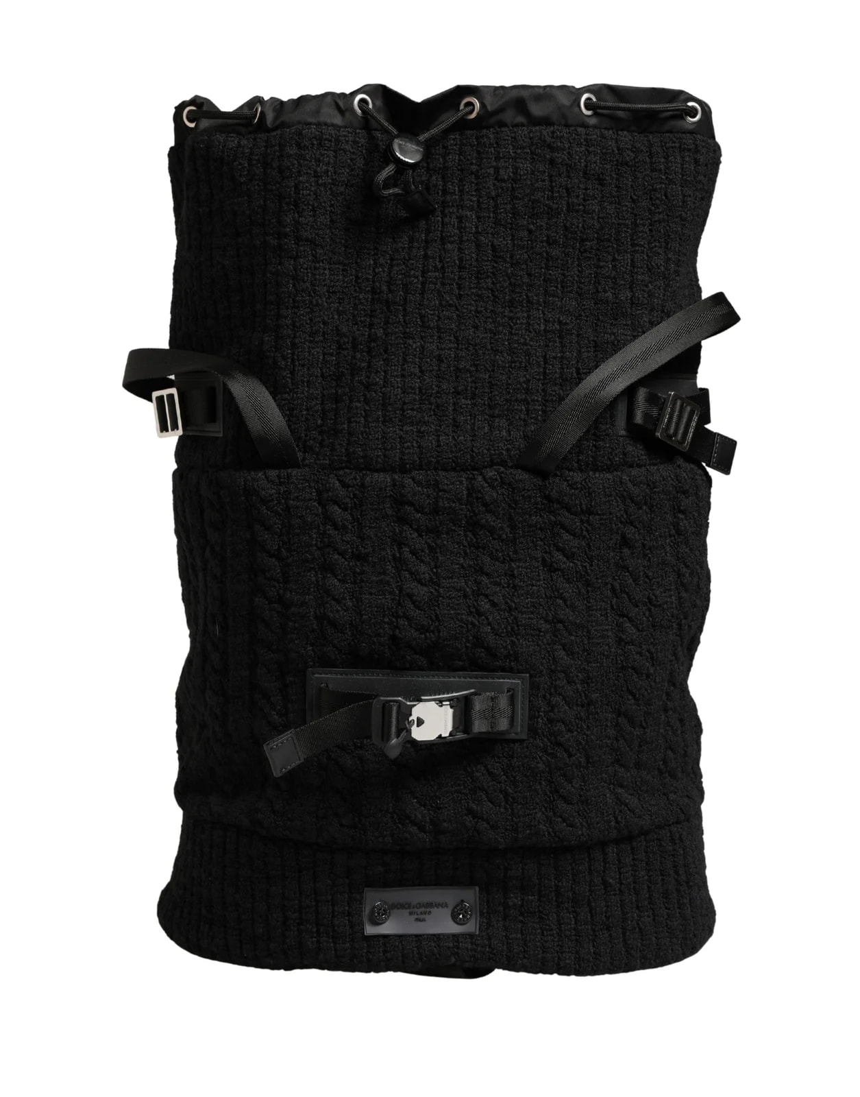 Dolce & Gabbana — Dolce & Gabbana Tricot Blend Duffel Backpack Travel Borse — Handbag — resale