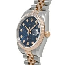 Rolex Datejust 116231G 36mm Stainless Steel Blue #WW1034 2