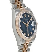 Rolex Datejust 116231G 36mm Stainless Steel Blue #WW1034 3
