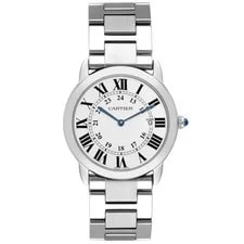 Cartier Ronde Solo 36 Large Steel Silver Dial W6701005 2