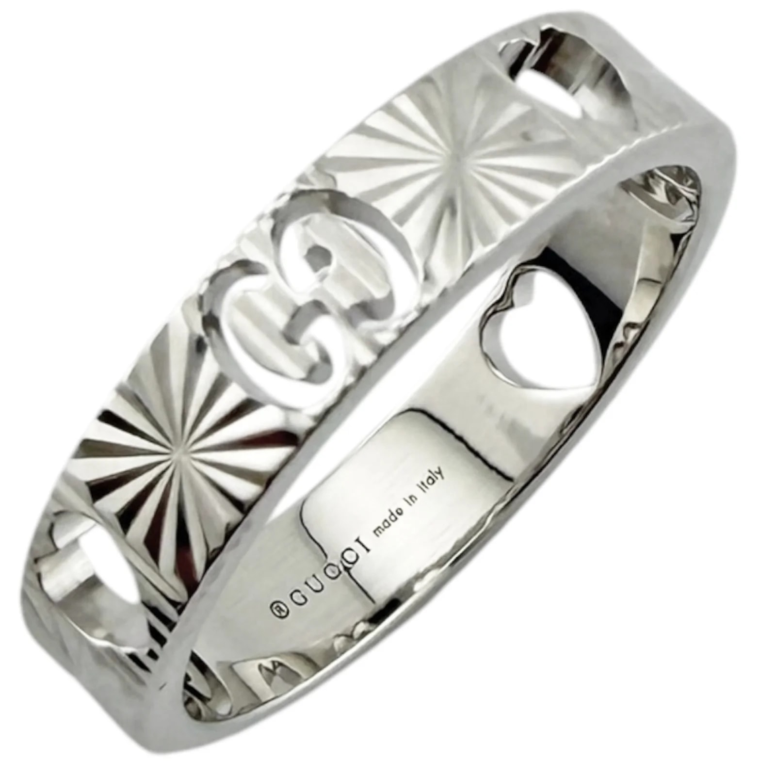 Gucci — Gucci Icon 18K White Gold Band — Jewelry — resale