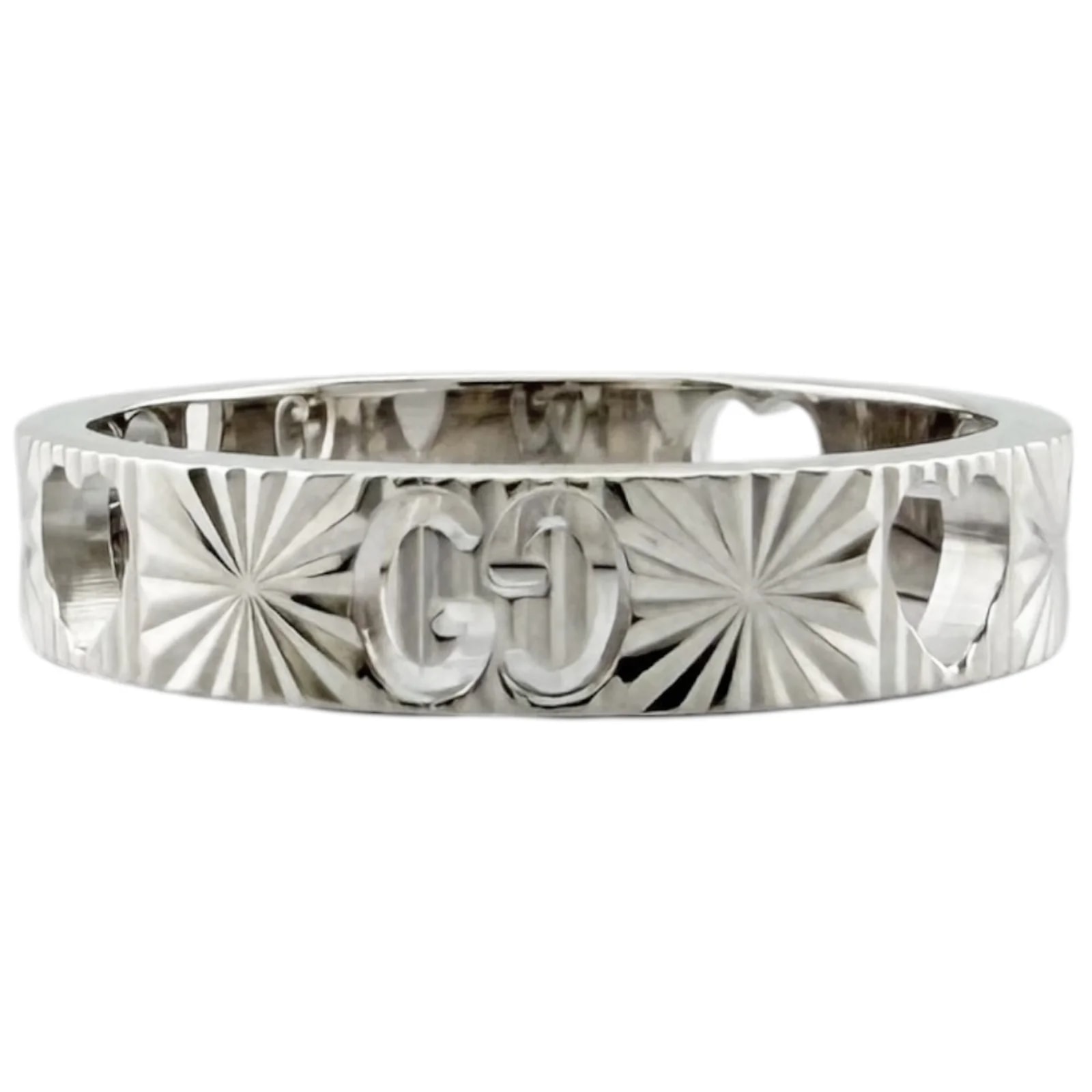 Gucci Icon 18K White Gold Band 3