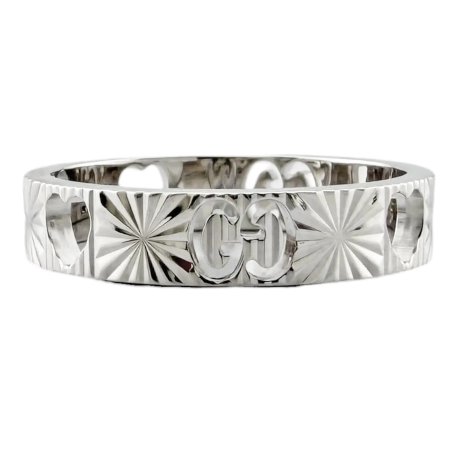 Gucci Icon 18K White Gold Band 4