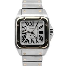 Cartier — Cartier Santos 100 XL Two-tone Stainless Steel 18K Gold 38mm 2656 W200728G — Watch — resale