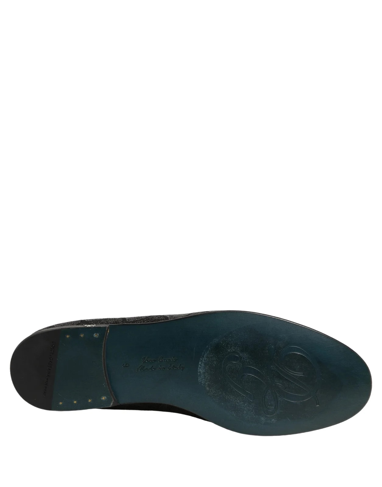 Dolce & Gabbana — Dolce & Gabbana Glitter Brocade Dress Loafers Shoes — Designer Shoe — resale