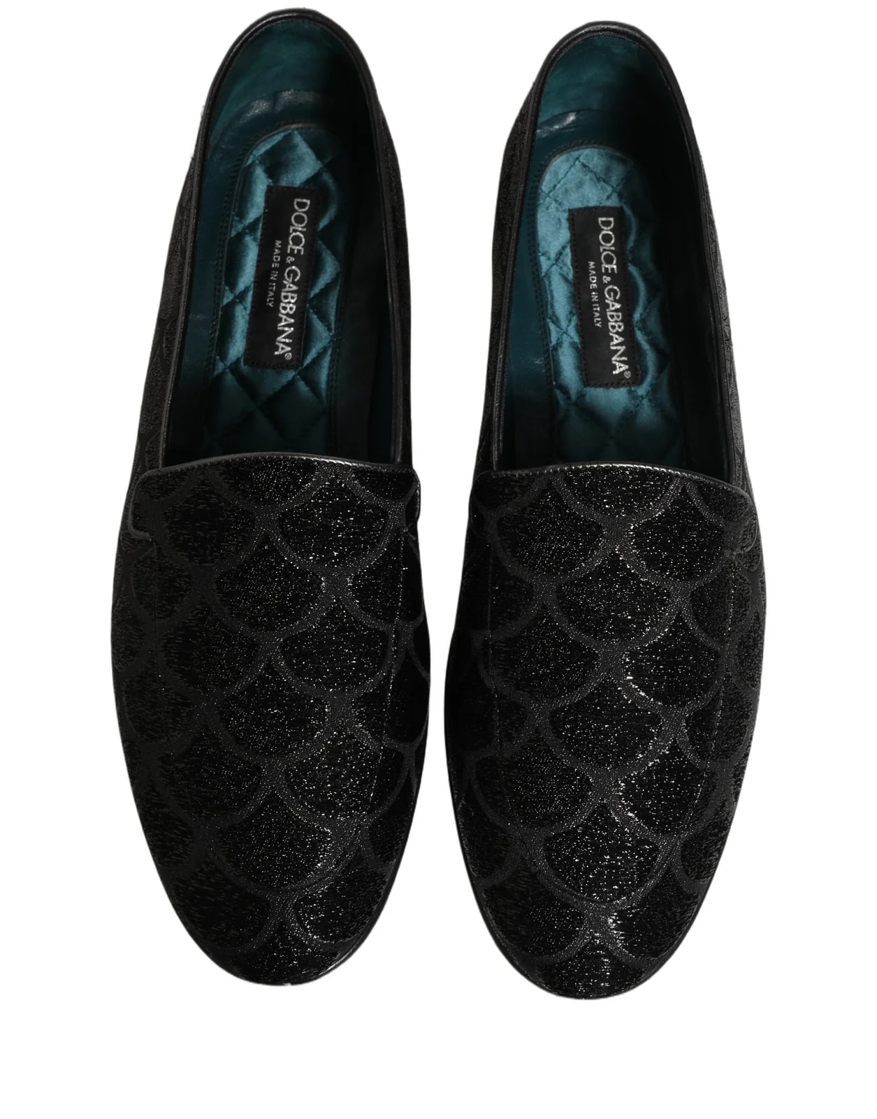 Dolce & Gabbana Glitter Brocade Dress Loafers Shoes 3
