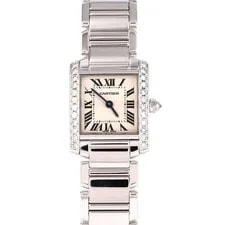 Cartier — Cartier Tank Francaise SM WE110006 Silver/diamond 722872 — Watch — resale