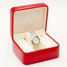 [Near W/ BOX & Paper] Omega Constellation 1512.30 Silver Quartz 4