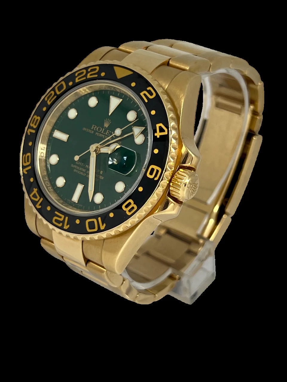 Rolex GMT-Master II Green Dial 18K Yellow Gold & Ceramic 3