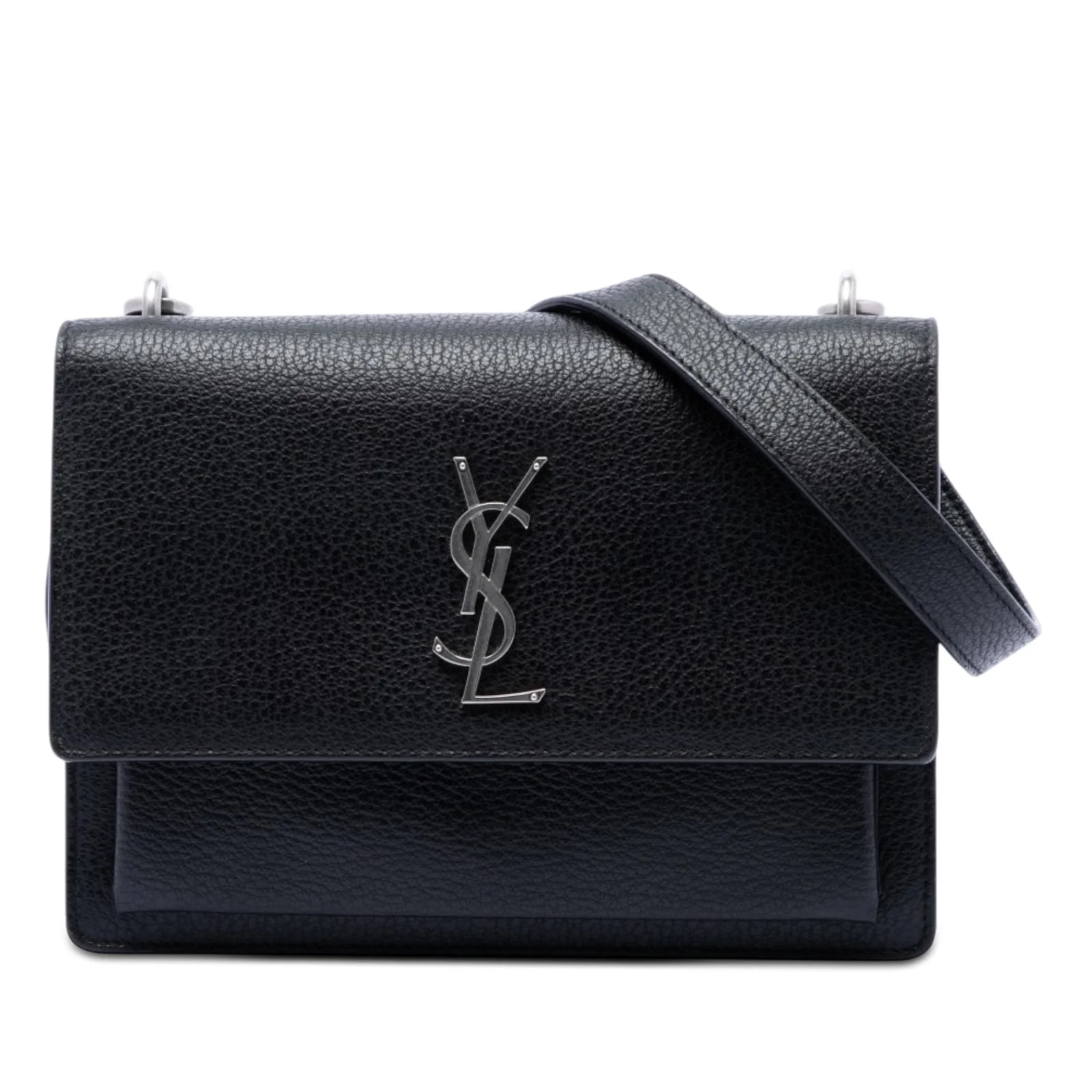 Saint Laurent — Small Metallic Sunset Crossbody — Handbag — resale