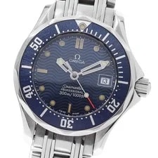 Omega — Omega Seamaster300 Jack Mayol 2584.80 Date Navy Dial Quartz Watch_948593 — Watch — resale