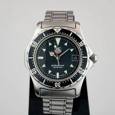 TAG Heuer 973.013 Professional Black Dial 3 Hand Date Quartz 3