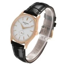 Patek Philippe Calatrava Rose Gold Silver Dial 5196 5196R 4