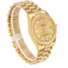 Rolex President Day-Date Yellow Gold Diamond Dial 118238 Card 3