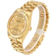 Rolex President Day-Date Yellow Gold Diamond Dial 118238 Card 4