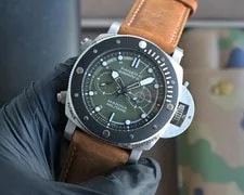Panerai Submersible Automatic Mechanical Movement 44mm Green Dial 3