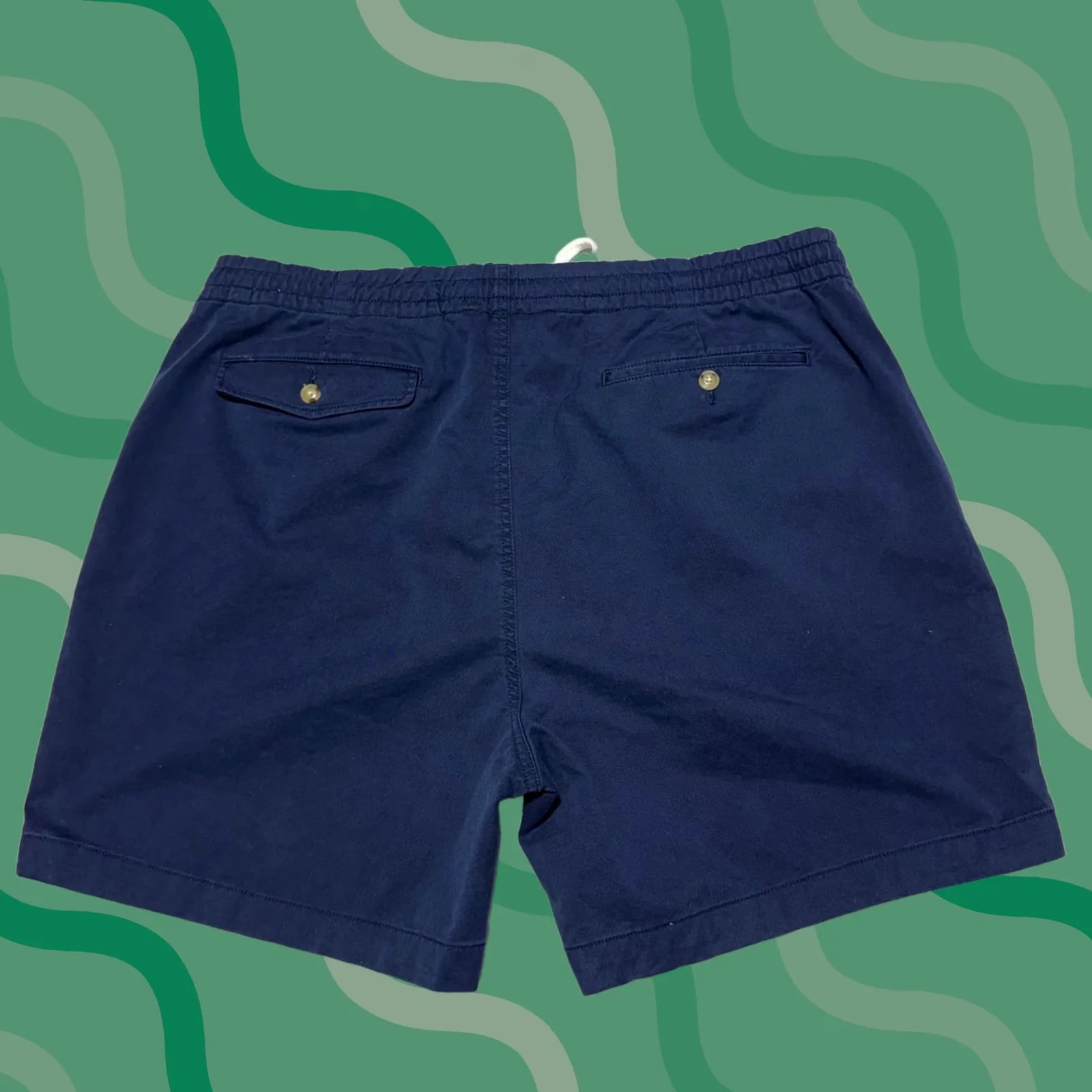 Polo Ralph Lauren — Polo Ralph Lauren Shorts Mens XXL Navy Blue Classic Fit 6" Inseam Cotton Stretch Embroidered Pony Logo Casual Slim Xxl Mens — streetwear — resale