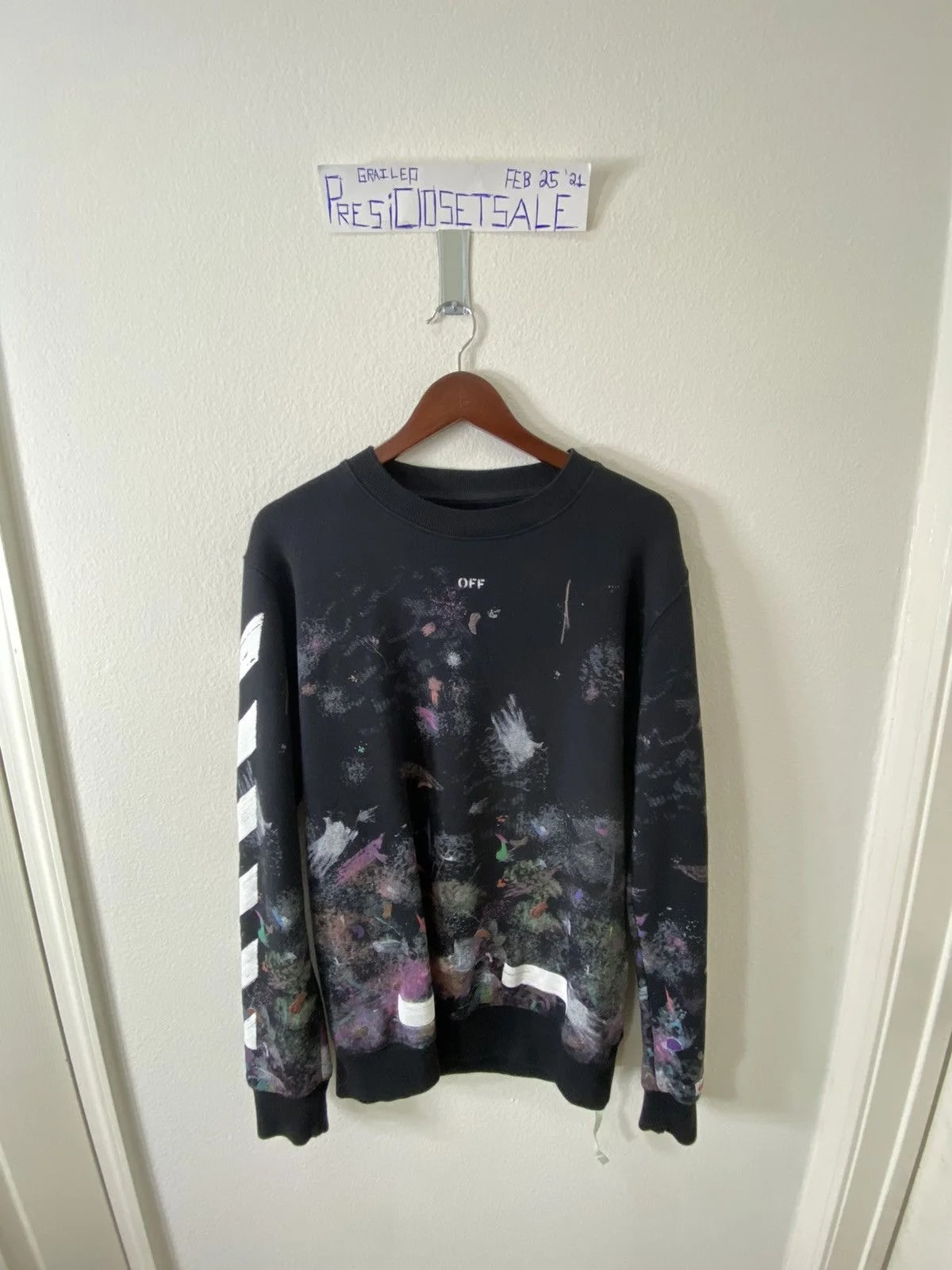 Off-White — Off-White Galaxy Brushed Sweater — streetwear — resale