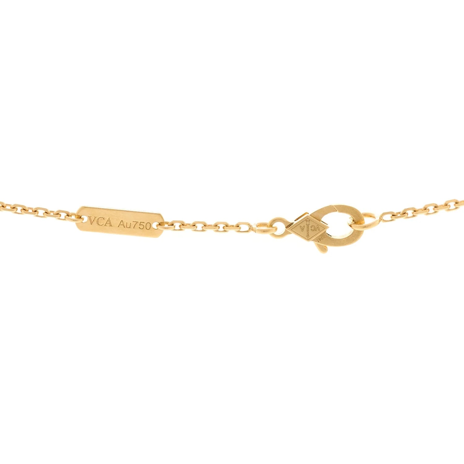 18K Yellow Gold Malachite Alhambra 4