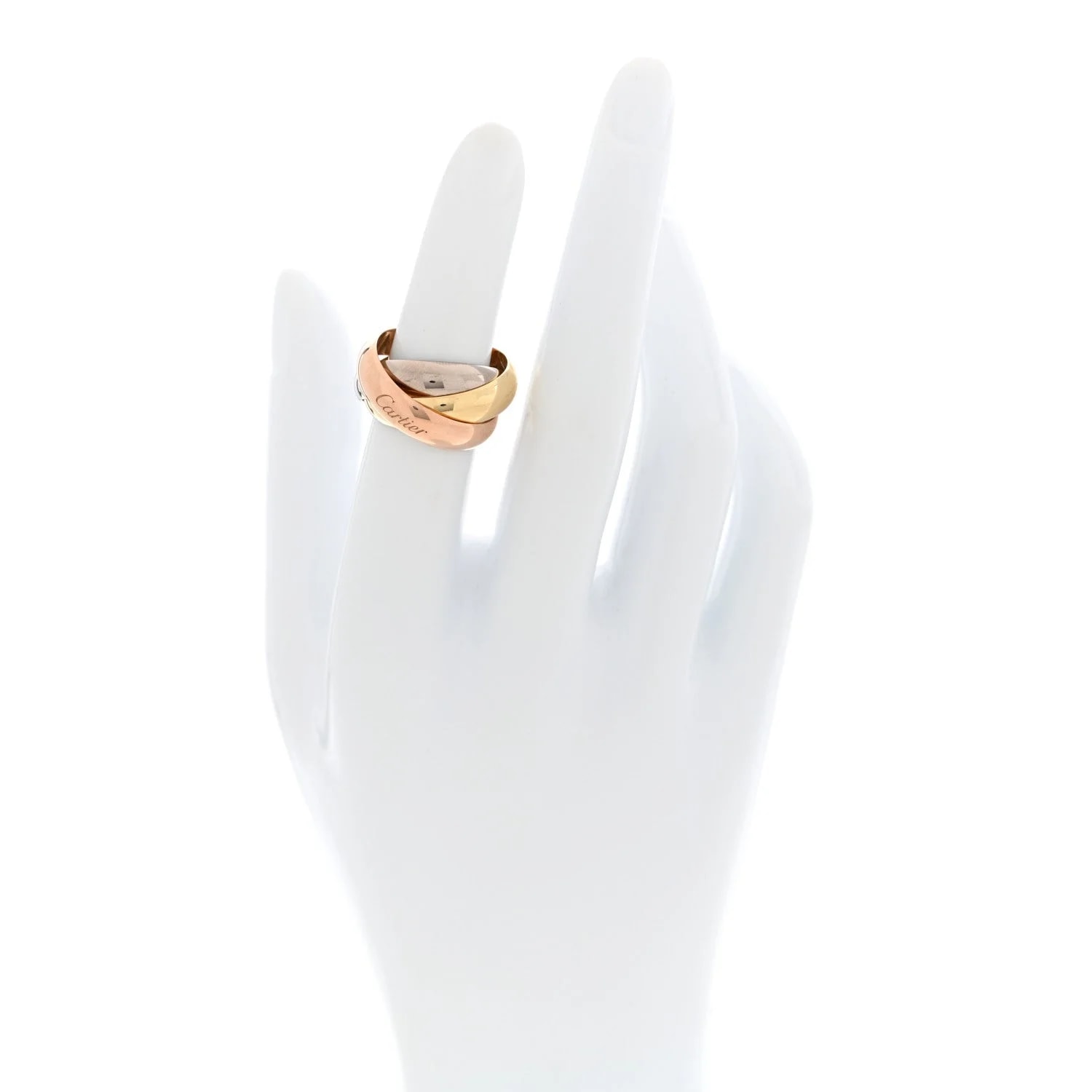 18K White Gold Extra Large Trinity 51 5.75 2