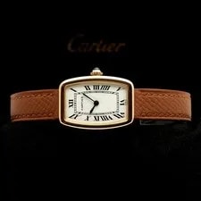 Cartier Original Paris Dial Leather Bracelet 67082 139988157 2
