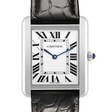 Cartier — Cartier Tank Solo Midsize Steel Silver Dial WSTA0028 — Watch — resale